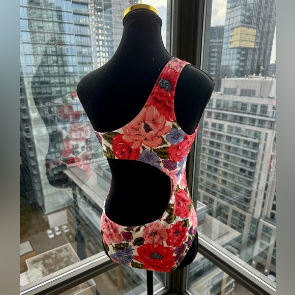 🆕 ZIMMERMANN 🧿 NWOT Poppy One-Shoulder Floral One Piece Bathing Suit - Sz 3 - Picture 6 of 16